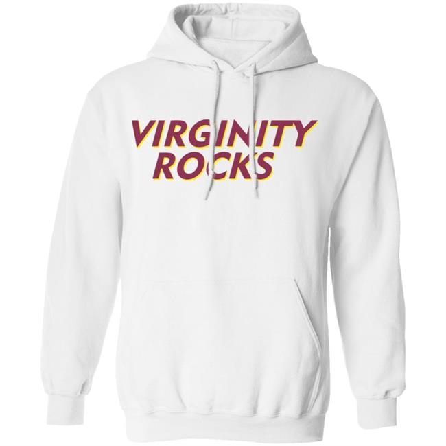 Virginity Rocks White Hoodie Virginity Rocks White Hoodie