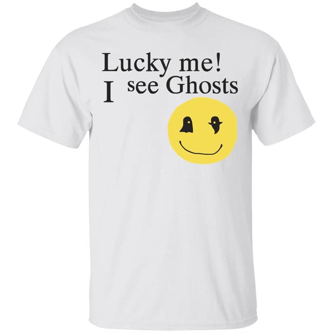 Lucky me ! I see Ghosts T Shirt Gifts for Ghost Lovers Crewneck Sweatshirt