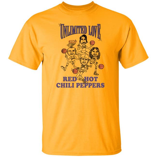Los Angeles Lakers Unlimited Love Red Hot Chili Peppers Shirt Kyle Goon