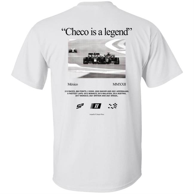Checo Is A Legend Shirt Acapella X Sergio Pérez Merch Checo Is A Legend Shirt Miami Grand Prix