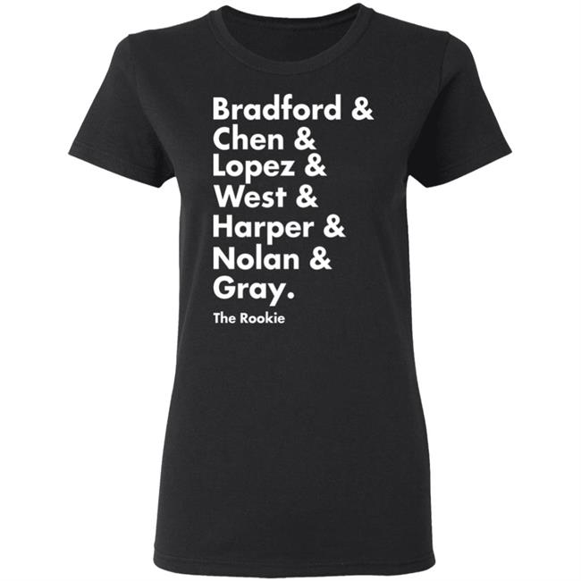 Bradford Chen Lopez West Harper Nolan Gray Shirt Shop Talk Podcast The Rookie Squad Goals T Shirt Hoodie Sweatshirt Bradford Chen Lopez West Harper Nolan Gray Shirt Shop Talk Podcast The Rookie Squad Goals T Shirt Hoodie Sweatshirt