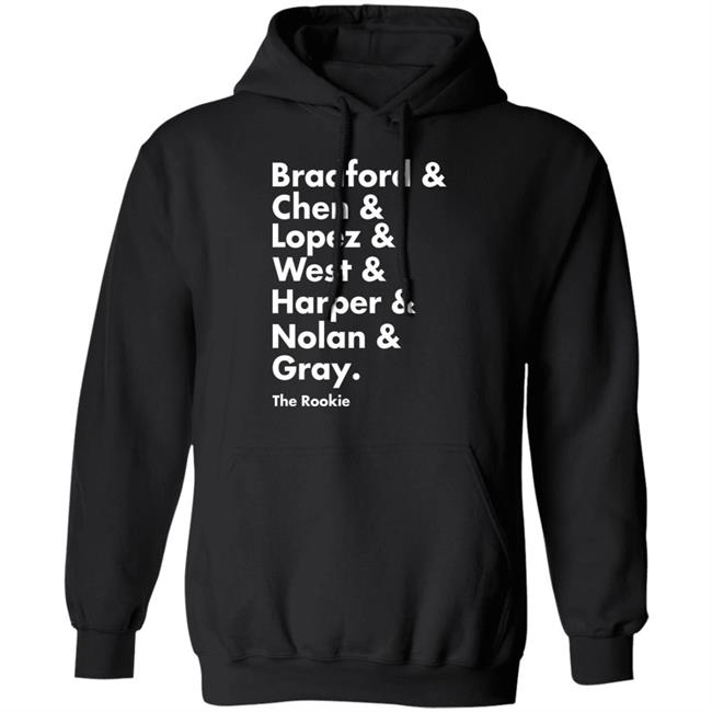 Bradford Chen Lopez West Harper Nolan Gray Shirt Shop Talk Podcast The Rookie Squad Goals T Shirt Hoodie Sweatshirt Bradford Chen Lopez West Harper Nolan Gray Shirt Shop Talk Podcast The Rookie Squad Goals T Shirt Hoodie Sweatshirt