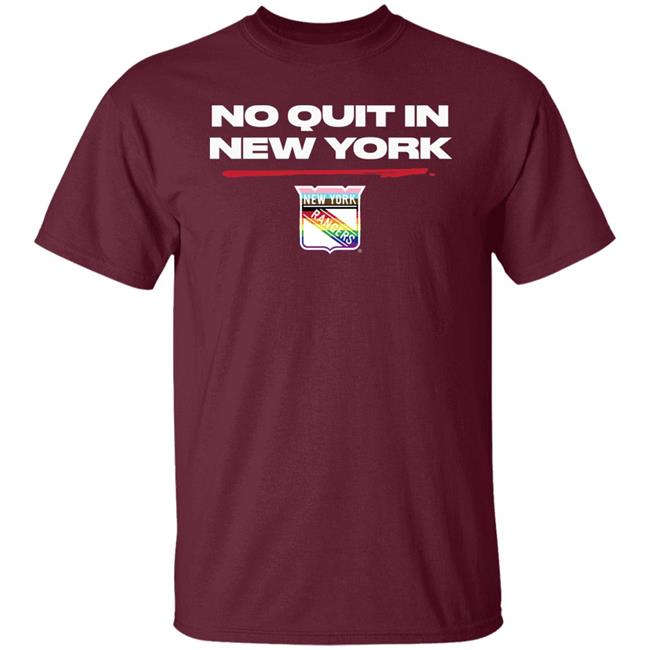 New York Rangers No Quit In New York Pride Shirt Rangers Exclusive No Quit Pride Shirt