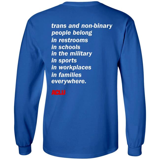Aclu Shop Trans People Belong T Shirt Phoenix Mercury Trans People Belong T Shirt Aclu Shop Phoenix Mercury