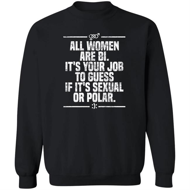 Max Von Side-Eye All Women Are Bi It's Your Job To Guess If It's Sexual Or Polar Shirt Max Von Side-Eye All Women Are Bi It's Your Job To Guess If It's Sexual Or Polar Shirt