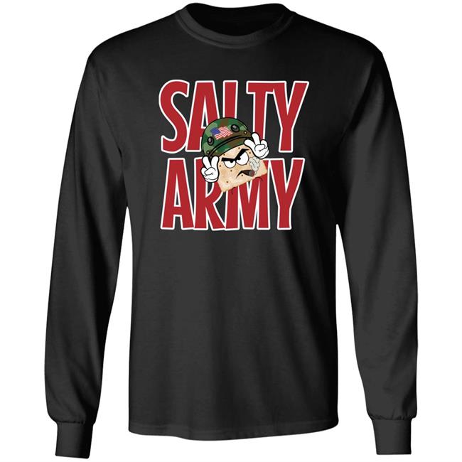 Big Salty Army Shirt Salty Cracker Salt Must Flow Store Salty Cracker Salt Must Flow Store Big Salty Army Shirt