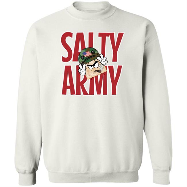 Salty Cracker Salt Must Flow Store Big Salty Army Shirt