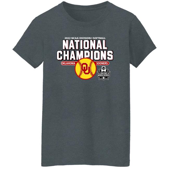 National Championship Shirt Men's Champion Charcoal Oklahoma Sooners 2022 Ncaa Softball T Shirt The Sooner Shop Men's Champion Charcoal Oklahoma Sooners 2022 Ncaa Softball T Shirt National Championship Shirt The Sooner Shop
