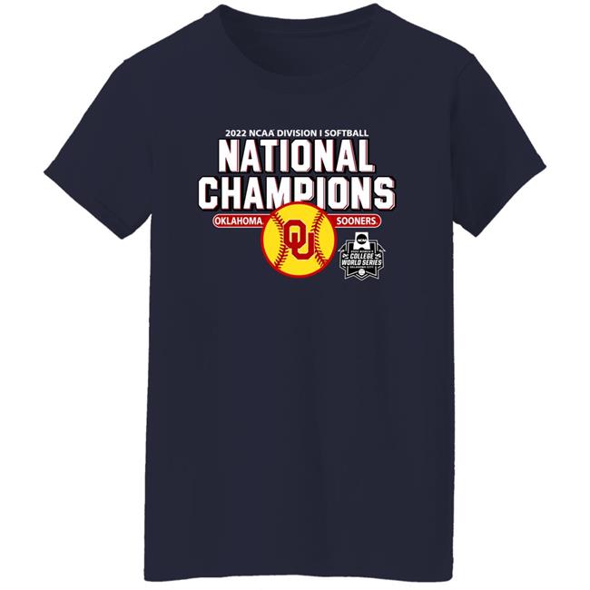 Men's Champion Charcoal Oklahoma Sooners 2022 Ncaa Softball T Shirt National Championship Shirt The Sooner Shop