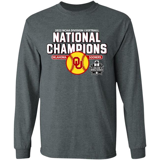 National Championship Shirt Men's Champion Charcoal Oklahoma Sooners 2022 Ncaa Softball T Shirt The Sooner Shop The Sooner Shop National Championship Shirt Men's Champion Charcoal Oklahoma Sooners 2022 Ncaa Softball T Shirt