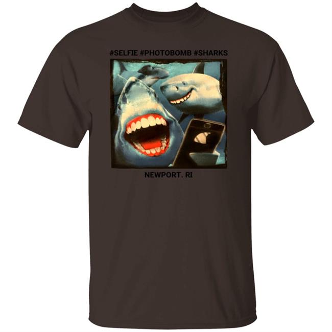 Myownnovember Selfie Photobomb Sharks Newport Shirt