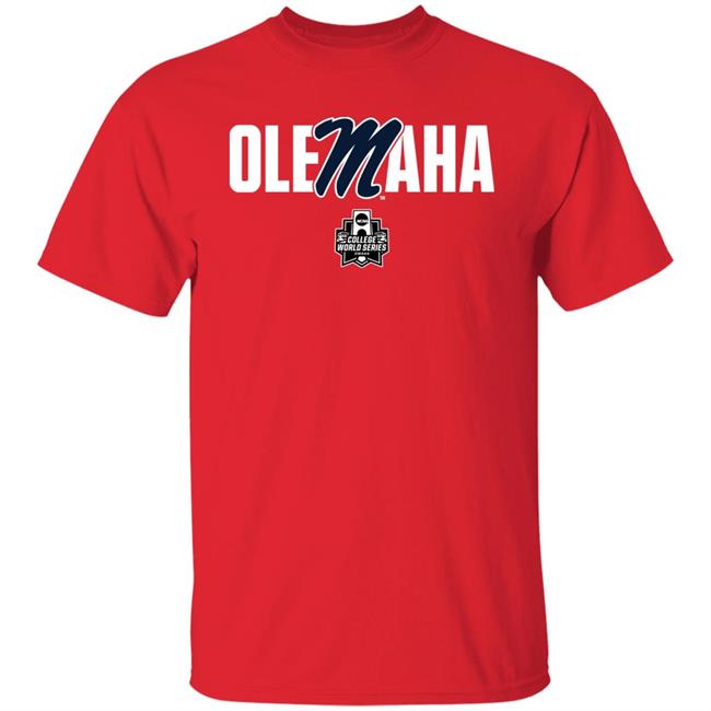 Ole Miss Authentics Team Shop 2022 Baseball Olemaha Cws Single Team Shirt