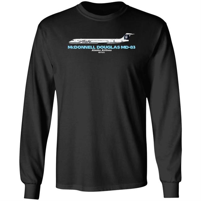 Mcdonnell Douglas Md-83 Alaska Airlines Shirt Rob Delaney
