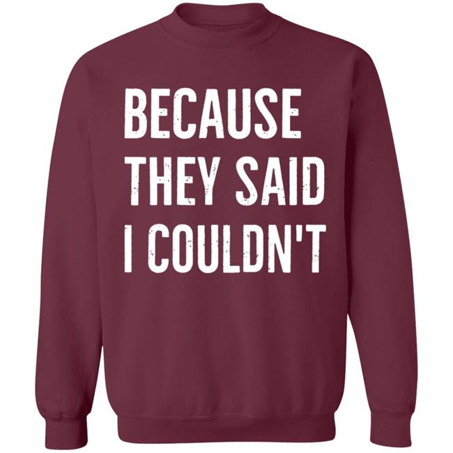 Because They Said I Couldn't Shirt Brandon Brooks Because They Said I Couldn't Shirt Hoodie Sweatshirt Because They Said I Couldn't Shirt Brandon Brooks Because They Said I Couldn't Shirt Hoodie Sweatshirt