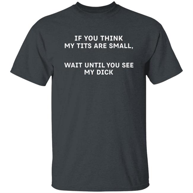 If You Think My Tits Are Small, Wait Until You See My Dick Shirt Hoodie Sweatshirt If You Think My Tits Are Small, Wait Until You See My Dick Shirt Hoodie Sweatshirt