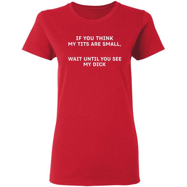 If You Think My Tits Are Small, Wait Until You See My Dick Shirt Hoodie Sweatshirt If You Think My Tits Are Small, Wait Until You See My Dick Shirt Hoodie Sweatshirt