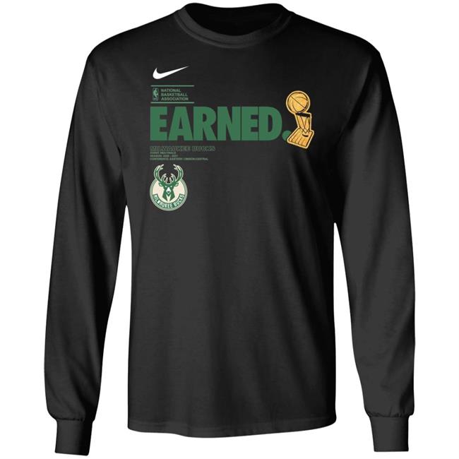 Bucks Earned Shirt Milwaukee Earned Championship Shirt Bucks Parade 2021 Shirt