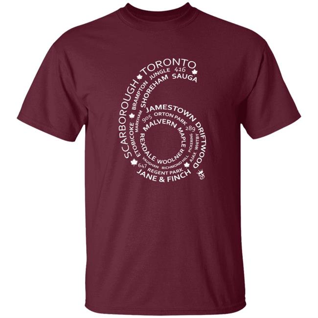 Famous Club Clothing Merch Toronto 6 Side Shirt Famous Club Clothing Merch Toronto 6 Side Shirt