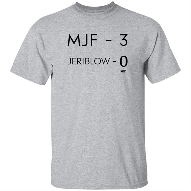 Mjf 3 Jeriblow 0 Shirt AEW Shop Maxwell Jacob Friedman Mjf 3 Jeriblow 0 Shirt Uyen - Mjf 3 Jeriblow 0 Shirt AEW Shop Maxwell Jacob Friedman Mjf 3 Jeriblow 0 Shirt