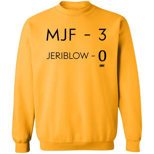 Mjf 3 Jeriblow 0 Shirt AEW Shop Maxwell Jacob Friedman Mjf 3 Jeriblow 0 Shirt Uyen - Mjf 3 Jeriblow 0 Shirt AEW Shop Maxwell Jacob Friedman Mjf 3 Jeriblow 0 Shirt