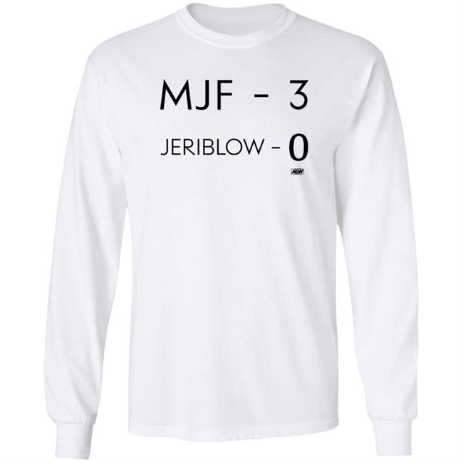 Mjf 3 Jeriblow 0 Shirt AEW Shop Maxwell Jacob Friedman Mjf 3 Jeriblow 0 Shirt Uyen - Mjf 3 Jeriblow 0 Shirt AEW Shop Maxwell Jacob Friedman Mjf 3 Jeriblow 0 Shirt