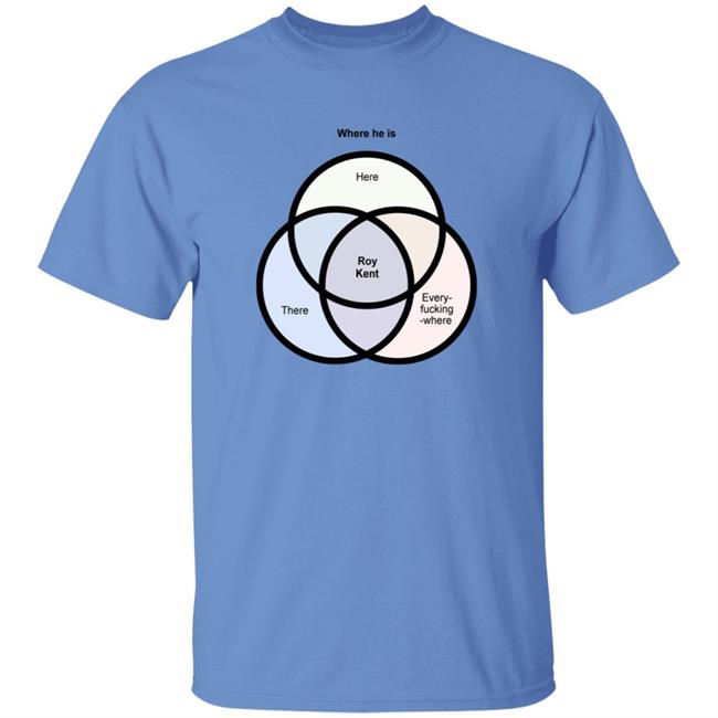 Where He Is Roy Kent Venn Diagram Shirt Roy Kent He's Here He's There He's Every Shirt HoangAnh - Where He Is Roy Kent Venn Diagram Shirt Roy Kent He's Here He's There He's Every Shirt
