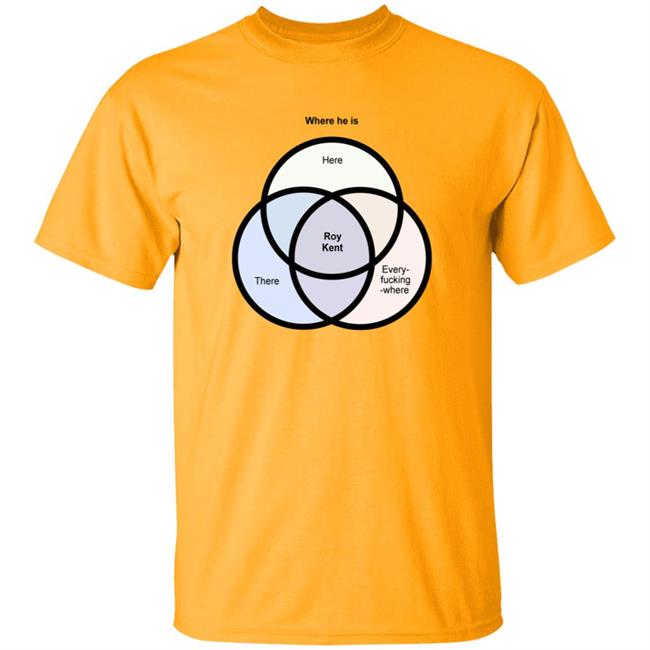 Where He Is Roy Kent Venn Diagram Shirt Roy Kent He's Here He's There He's Every Shirt HoangAnh - Where He Is Roy Kent Venn Diagram Shirt Roy Kent He's Here He's There He's Every Shirt