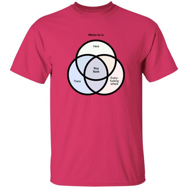 Where He Is Roy Kent Venn Diagram Shirt Roy Kent He's Here He's There He's Every Shirt HoangAnh - Where He Is Roy Kent Venn Diagram Shirt Roy Kent He's Here He's There He's Every Shirt