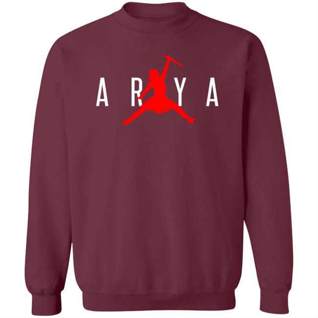Arya Jumpman Shirt Game Of Thrones Memes Arya Shirt Hoodie Uyen - Arya Jumpman Shirt Game Of Thrones Memes Arya Shirt Hoodie
