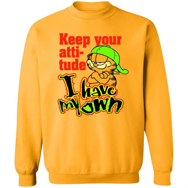 Garfield Keep Your Attitude I Have My Own Shirt Hoodie Sweatshirt Garfield Keep Your Attitude I Have My Own Shirt Hoodie Sweatshirt