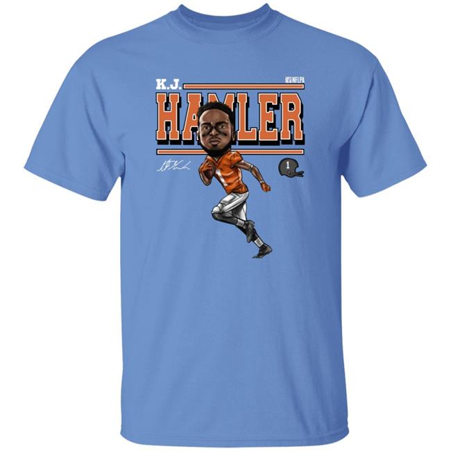Tim Patrick Wearing Kj Hamler Shirt Denver Football K.J. Hamler Cartoon Shirt Tim Patrick Wearing Kj Hamler Shirt Denver Football K.J. Hamler Cartoon Shirt