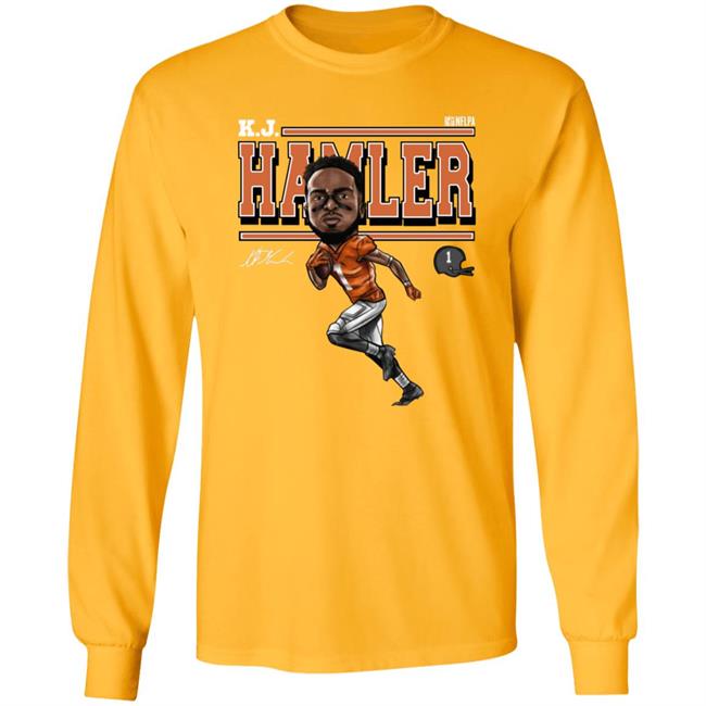 Tim Patrick Wearing Kj Hamler Shirt Denver Football K.J. Hamler Cartoon Shirt Tim Patrick Wearing Kj Hamler Shirt Denver Football K.J. Hamler Cartoon Shirt