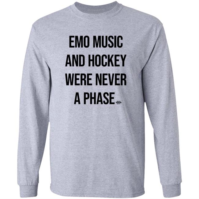 Emo Music And Hockey Were Never A Phase Shirt Hoodie Sweatshirt Bringhockeyback Shop Emo Music And Hockey Were Never A Phase Shirt Hoodie Sweatshirt Bringhockeyback Shop