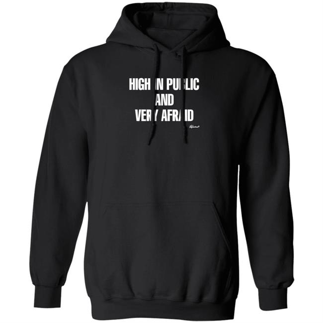 Reductress Shop High In Public And Very Afraid Hoodie Shirt Sweatshirt