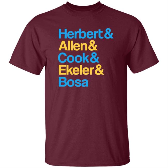 Herbert Allen Cook Ekeler Bosa Shirt Chargers Herbert Allen Cook Ekeler Bosa Shirt Chargers