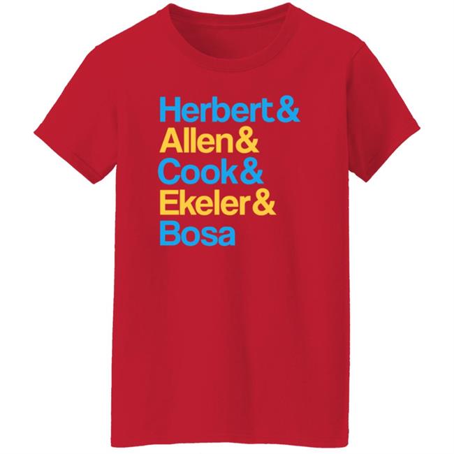 Herbert Allen Cook Ekeler Bosa Shirt Chargers Herbert Allen Cook Ekeler Bosa Shirt Chargers