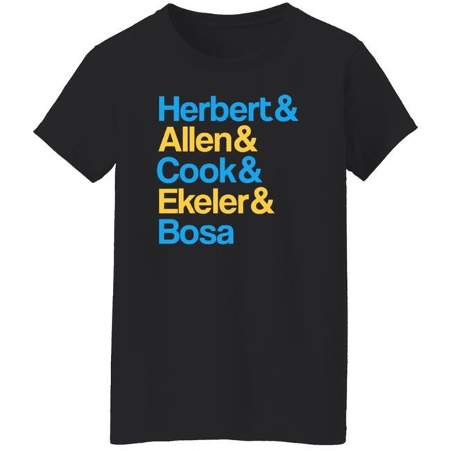 Herbert Allen Cook Ekeler Bosa Shirt Chargers Herbert Allen Cook Ekeler Bosa Shirt Chargers