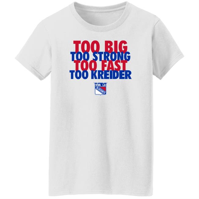 Michael Gismondi Too Big Too Strong Too Fast To Kreider Shirt Barstoolsports Merch Michael Gismondi Too Big Too Strong Too Fast To Kreider Shirt Barstoolsports Merch