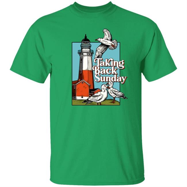 Taking Back Sunday Merch Taking Back Sunday Lighthouse Shirt MikaelArt Jane