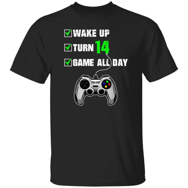 Stopskeletons Wake Up Turn 14 Game All Day Shirt