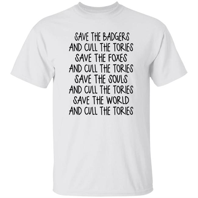 Save The Badgers And Cull The Tories Shirt Sleaford Mods Cull The Tories Shirt