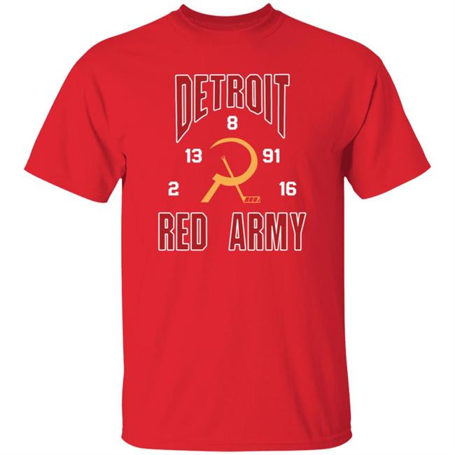 Detroit Red Army Shirt Red Mikkel