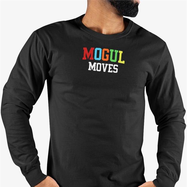 LudwigAhgren Mogul Moves Long Sleeve T Shirt Black