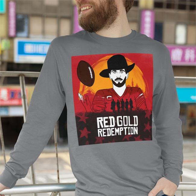Jimmy G Red And Gold Redemption Tee Shirt Rita Oak