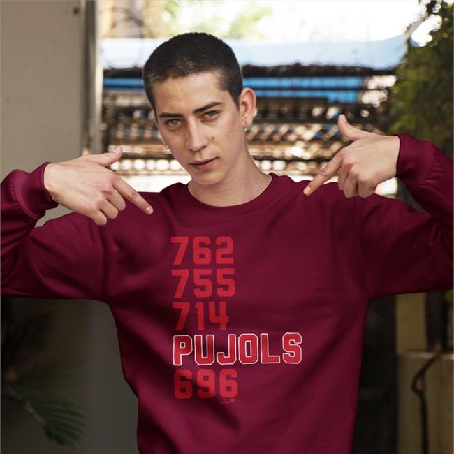 762 755 741 Pujols 696 Shirts