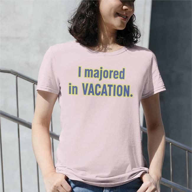 Spiderlingdaya I Majored In Vacation Shirt Corbin Bleu Wearing