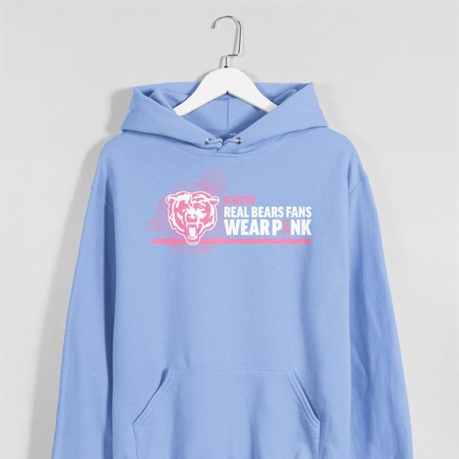 The 2022 Real Bears Fans Wear Pink Hoodie The Chicago Bears And Bears Care