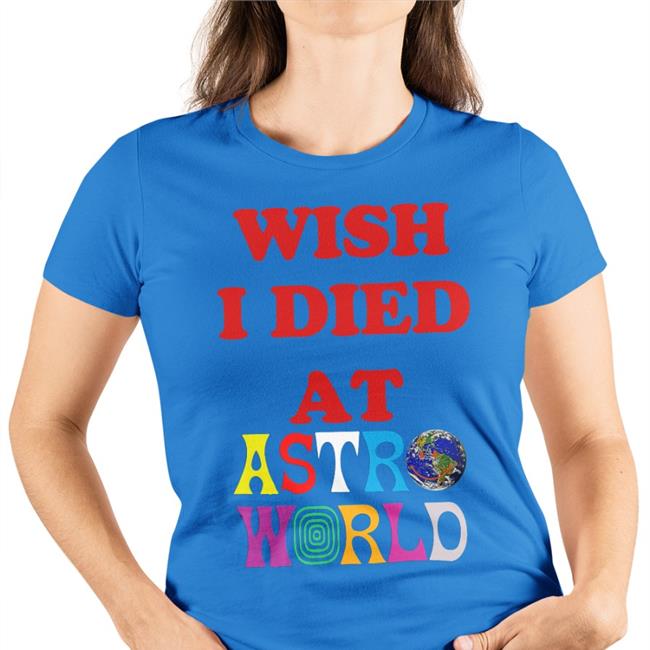 Drill Gates Wish I Died At Astro World Shirt Black