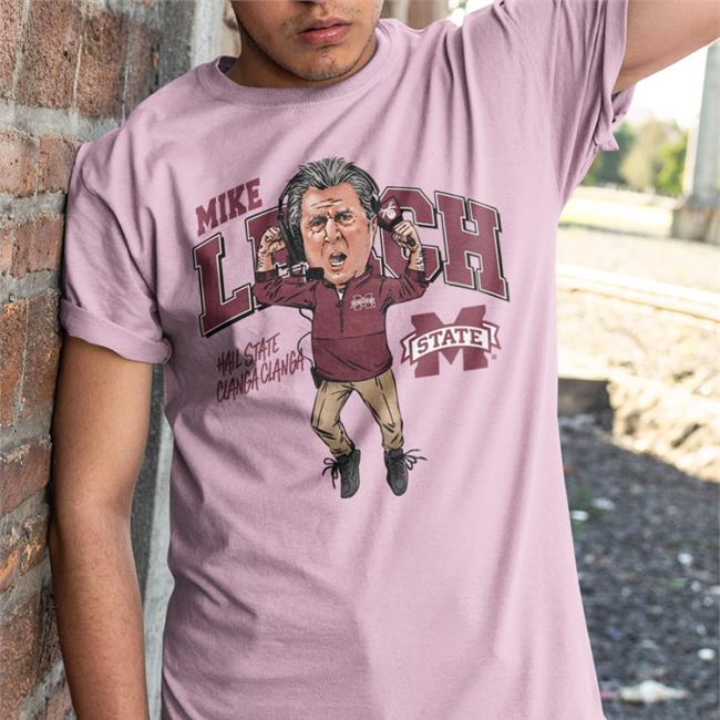 Mike Leach Hail State Calanga Clanga Long Sleeve T Shirt White