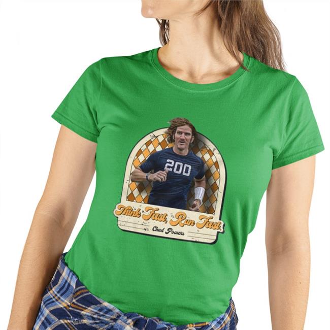 D1 Flow Shirt Think Fast, Run Fast Chad Powers Shirt Omaha Productions Merch